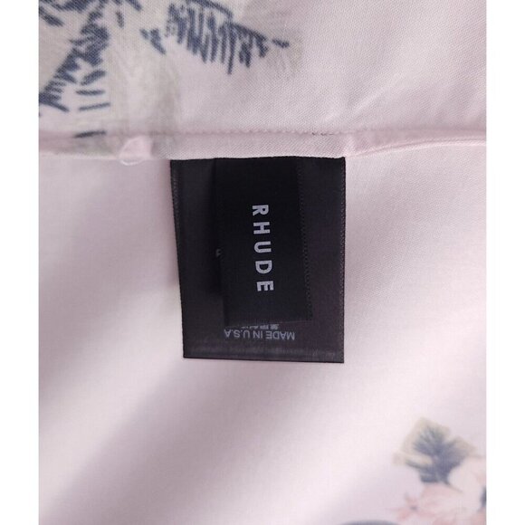 Rhude Hawaiian Shirt Size S Mens Pink Multi S/S 2022 NWT - Picture 12 of 13